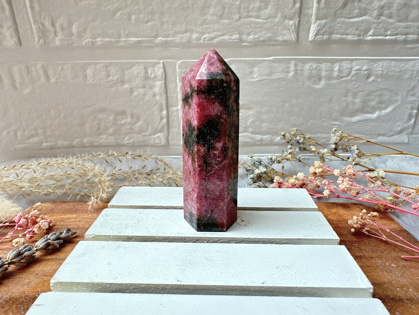 Small Rhodonite Tower Obelisk