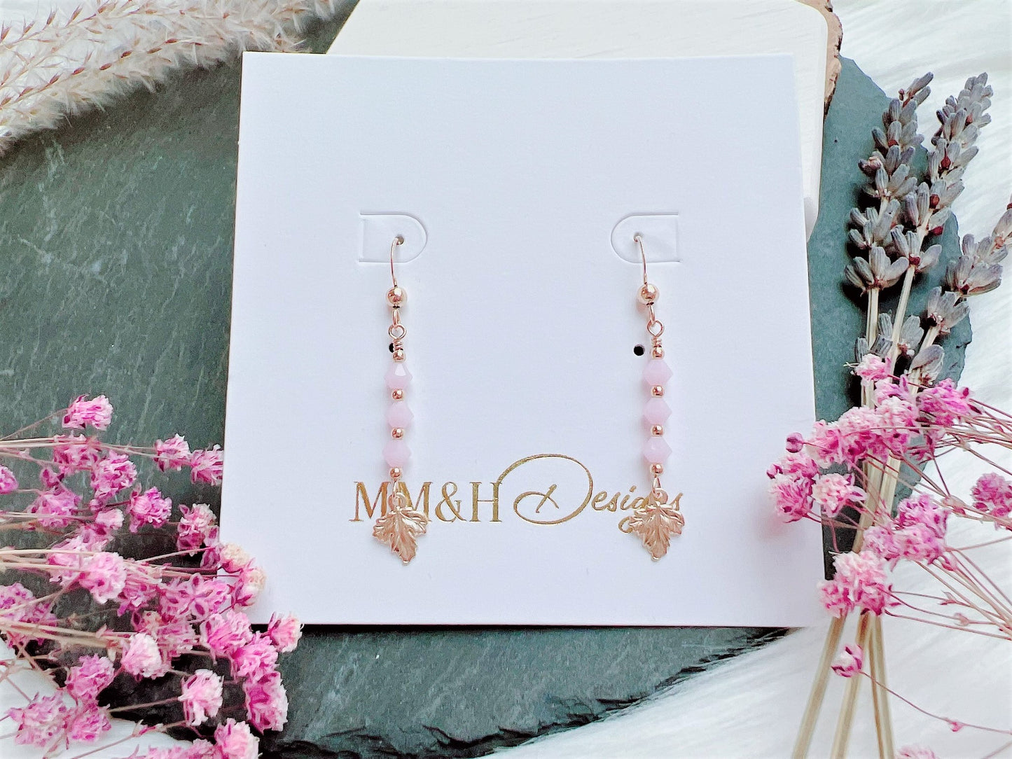 Leaf Charm Earrings