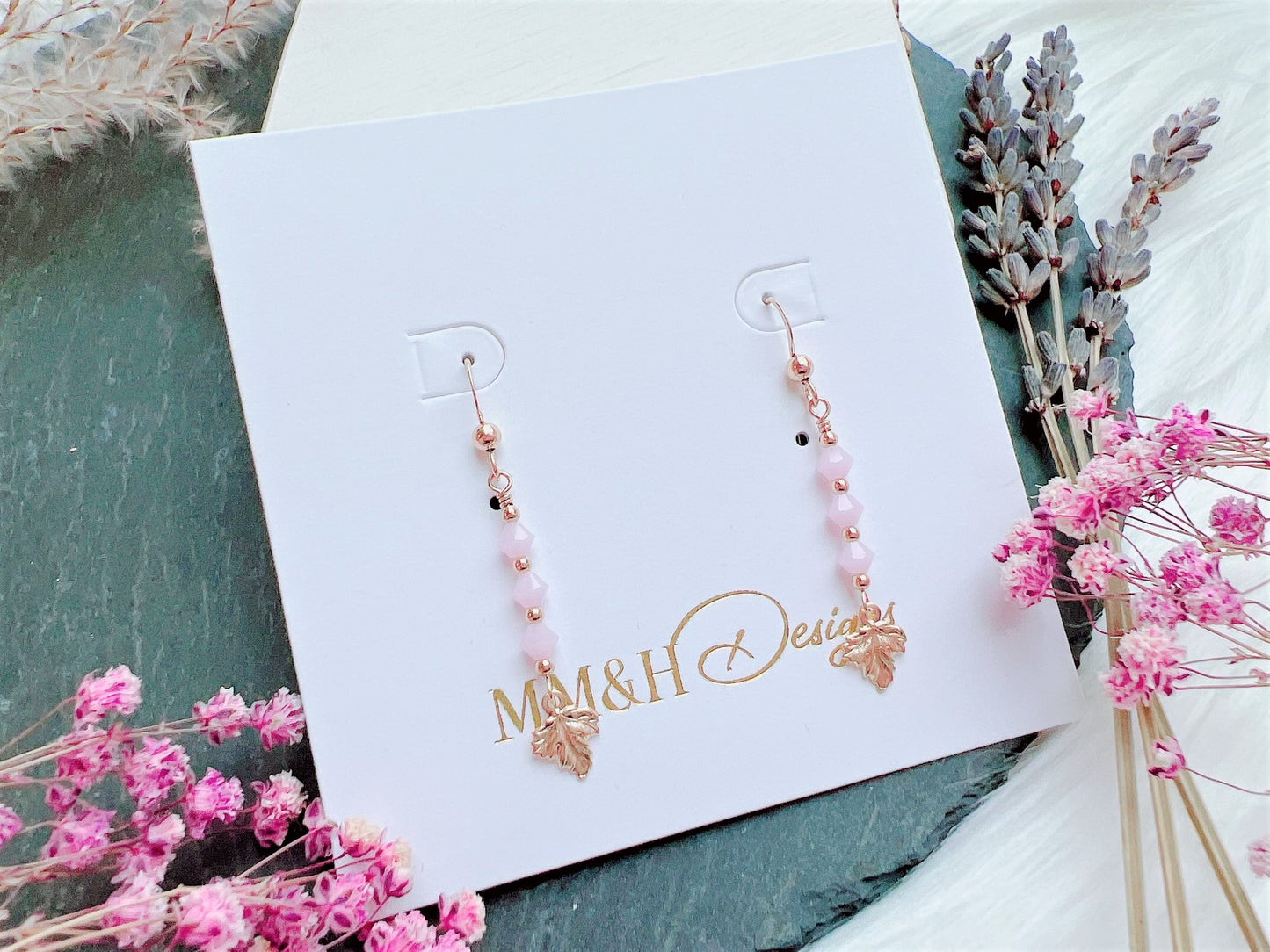 Leaf Charm Earrings