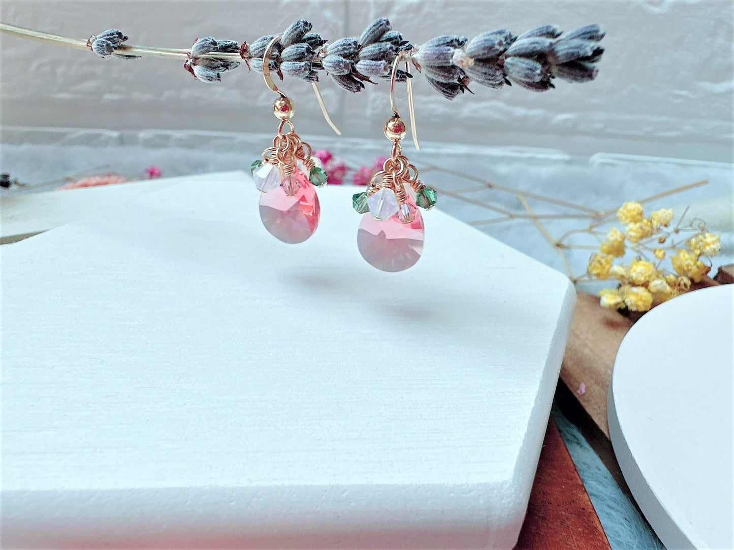 Crystal Mini Pear Drop Earrings