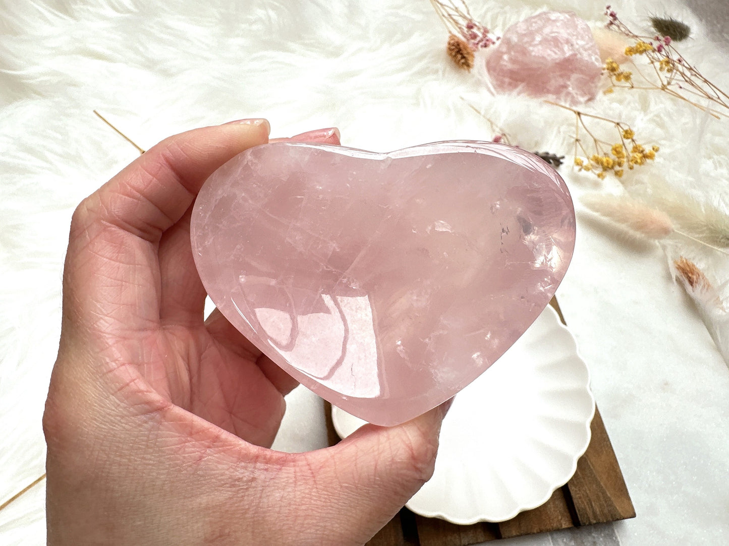 Small Rose Quartz Heart Bowl/Dish