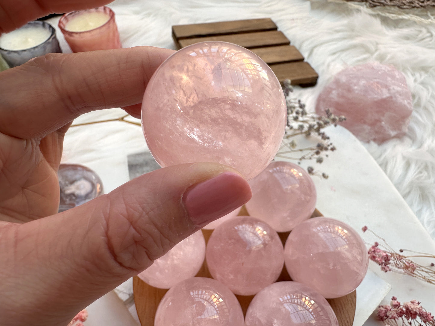 Small Rose Quartz Sphere