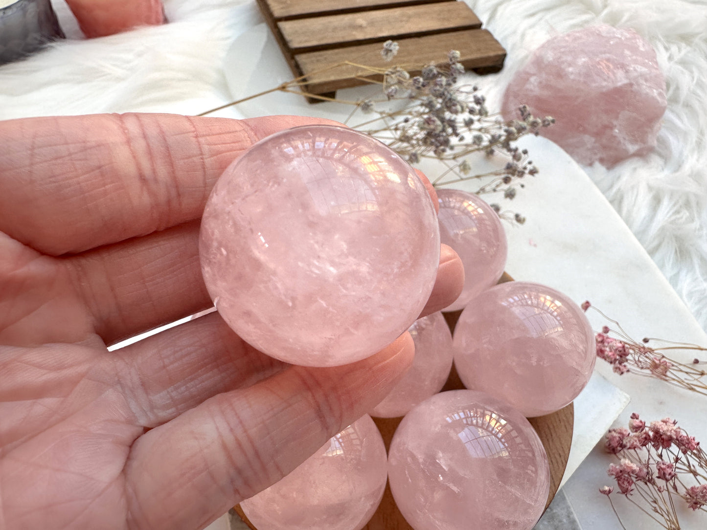 Small Rose Quartz Sphere