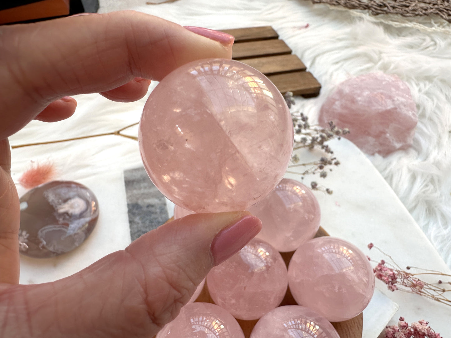 Small Rose Quartz Sphere