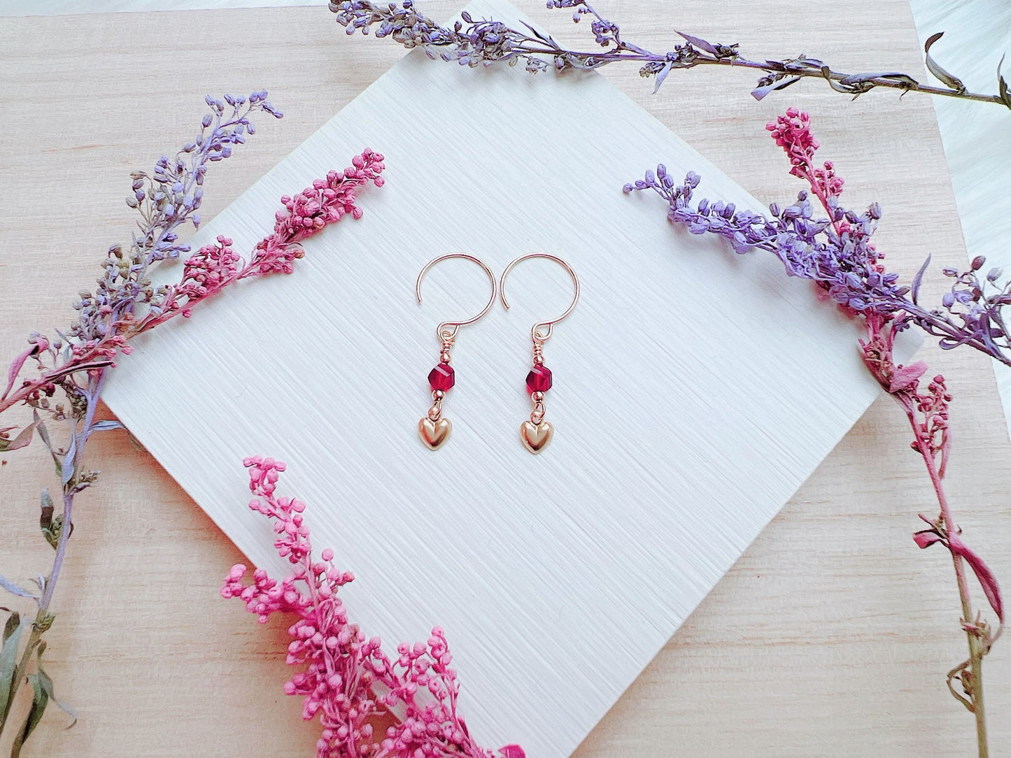 Heart Charm Earrings