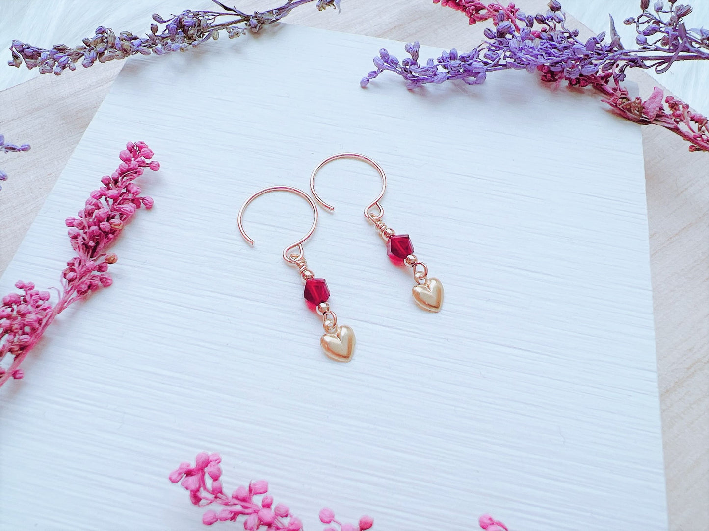 Heart Charm Earrings