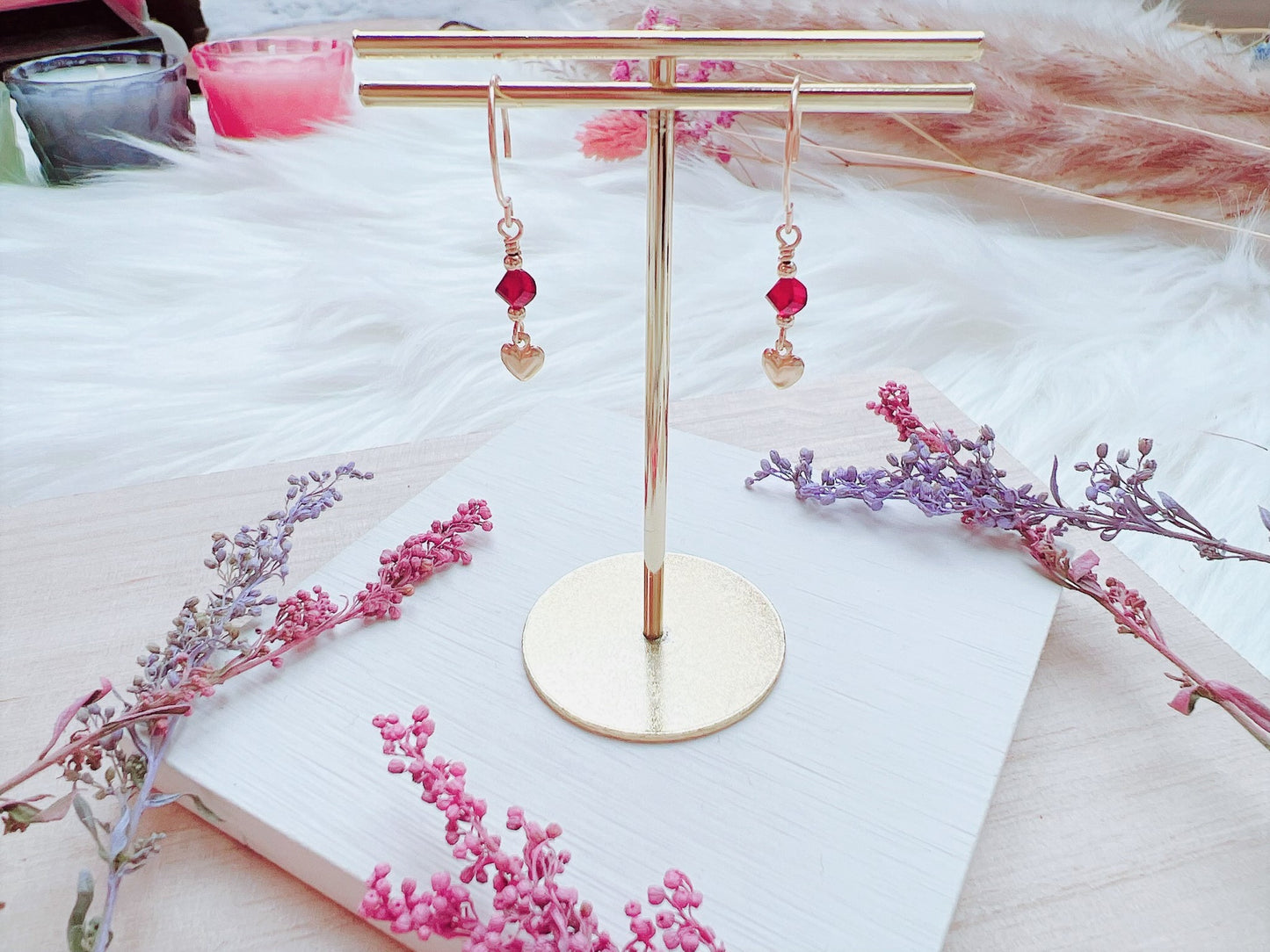 Heart Charm Earrings