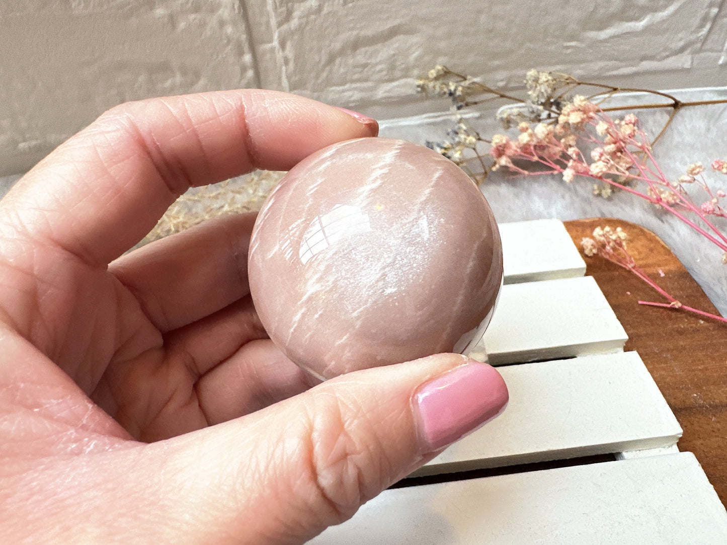 Small Sunstone Moonstone Sphere