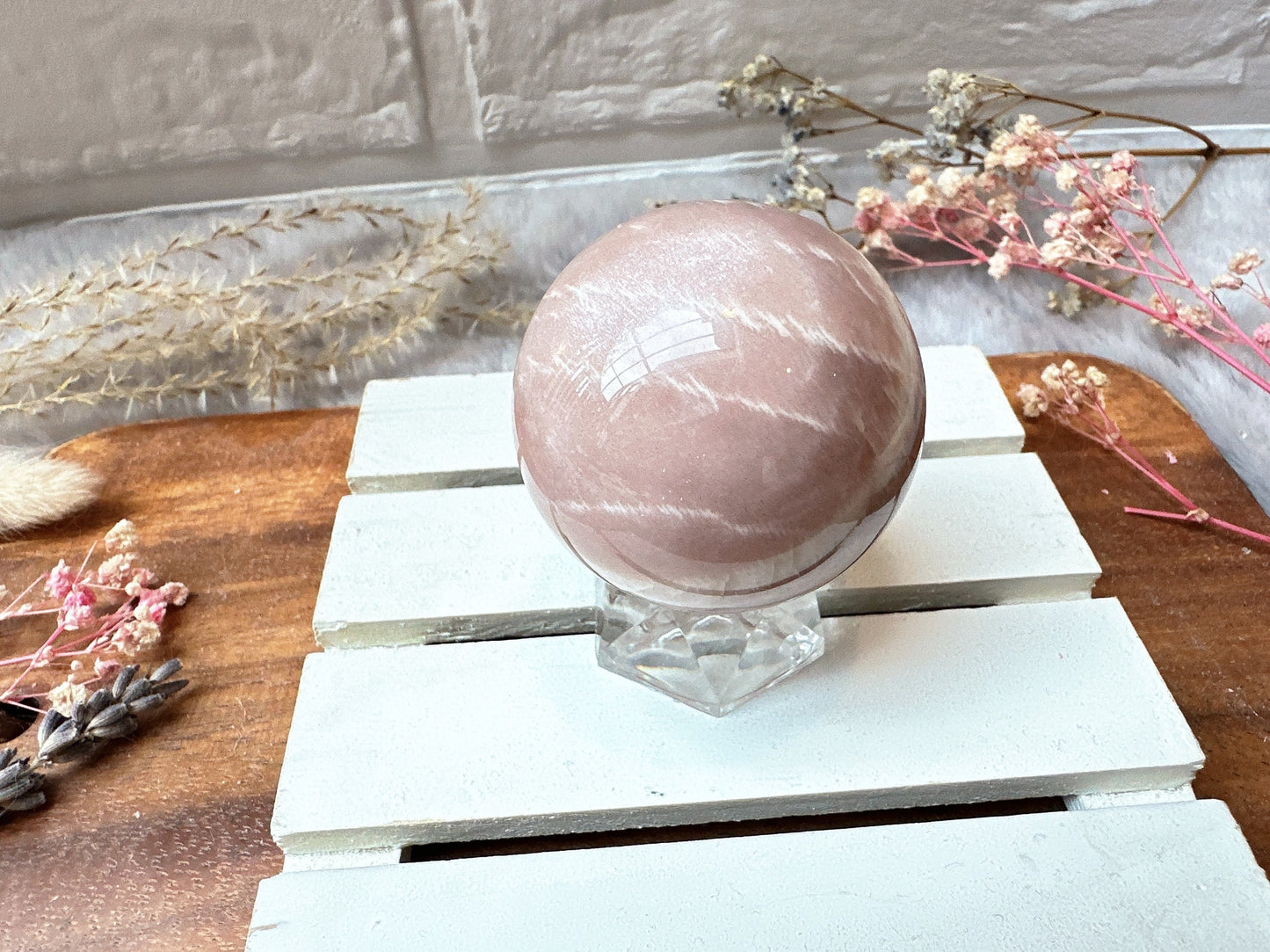 Small Sunstone Moonstone Sphere