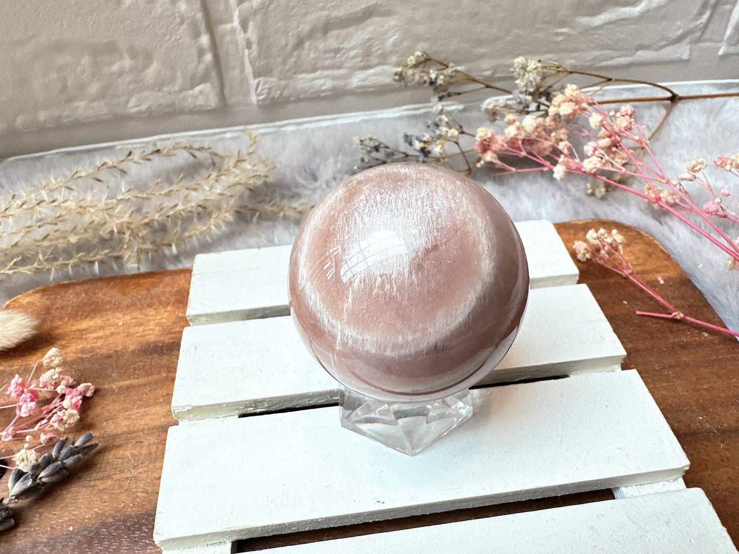 Small Sunstone Moonstone Sphere