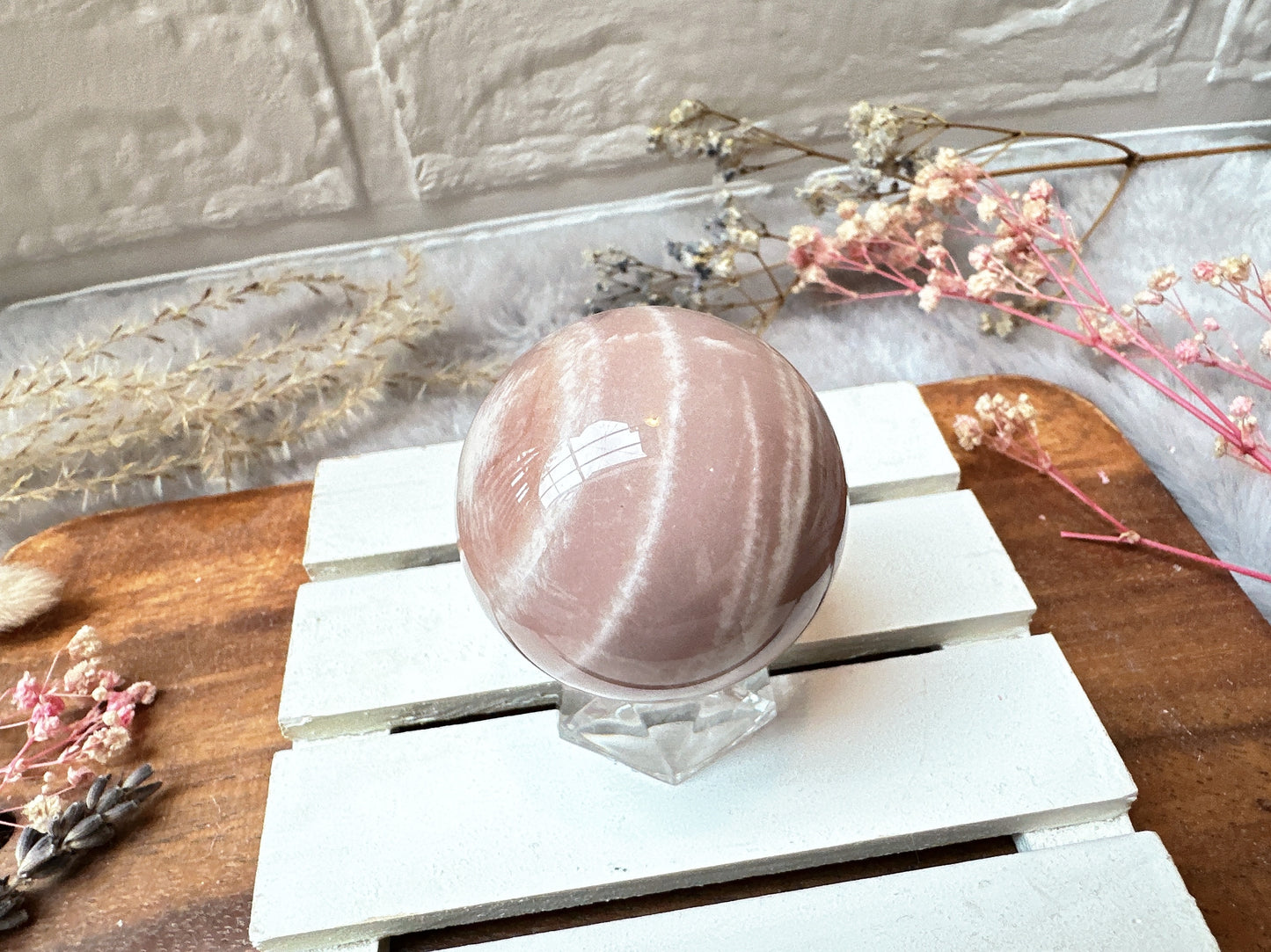 Small Sunstone Moonstone Sphere