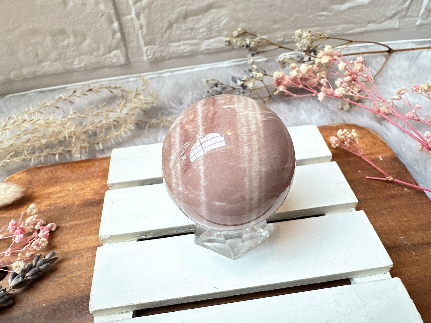 Small Sunstone Moonstone Sphere