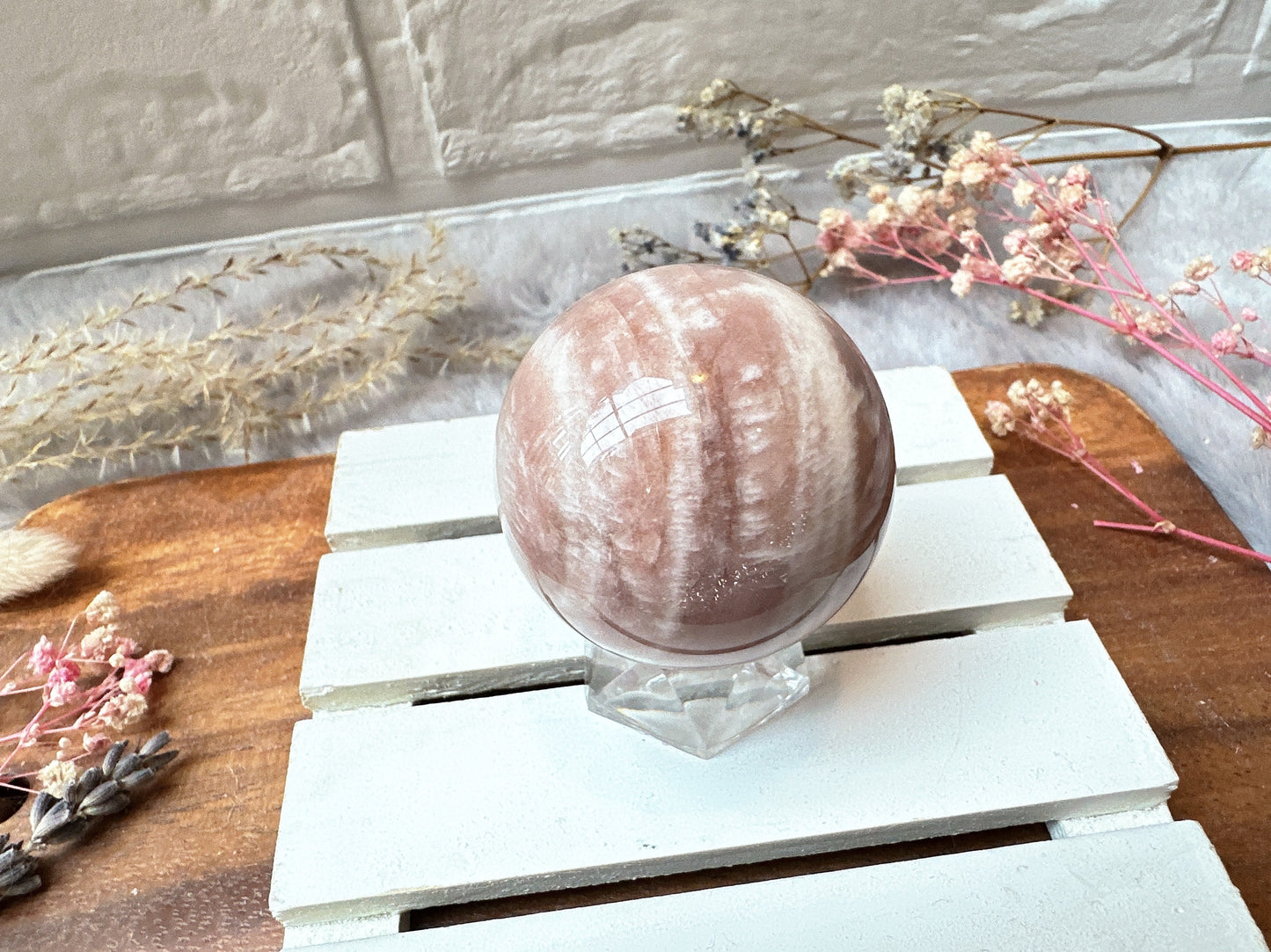 Small Sunstone Moonstone Sphere