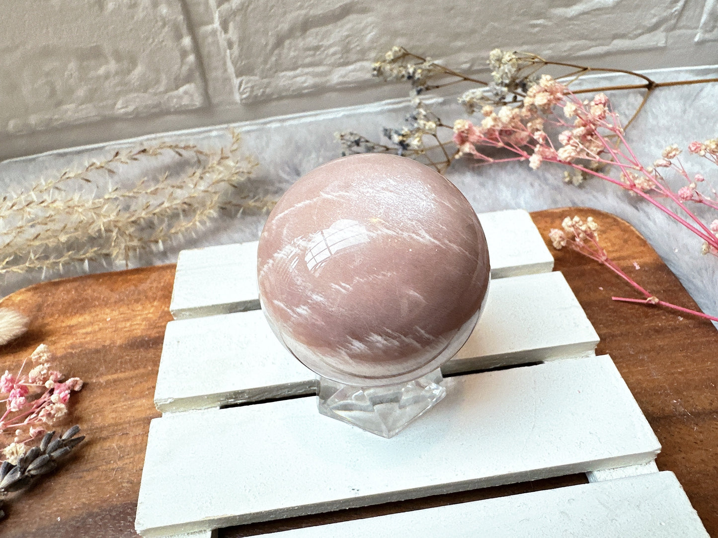 Small Sunstone Moonstone Sphere