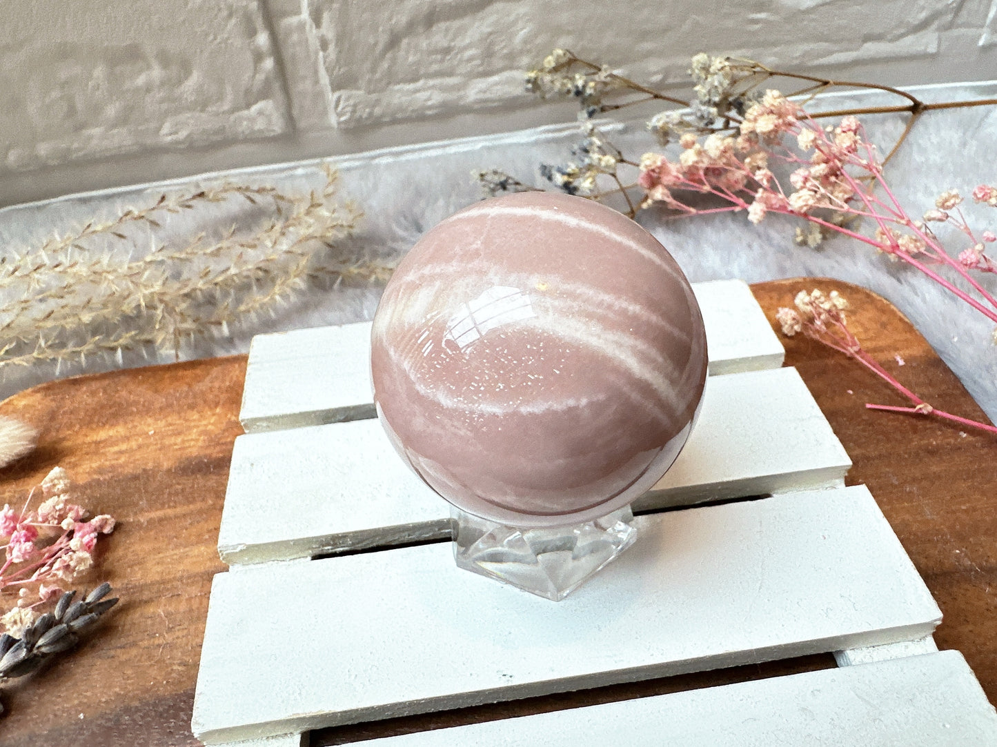 Small Sunstone Moonstone Sphere