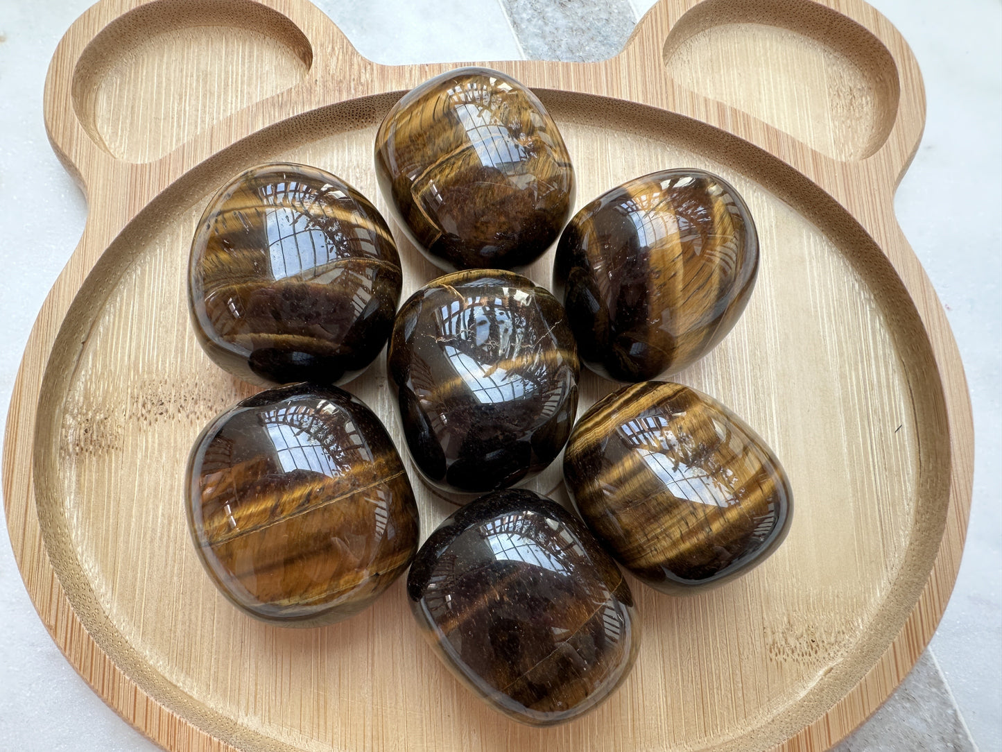 Yellow Tiger Eye Tumble