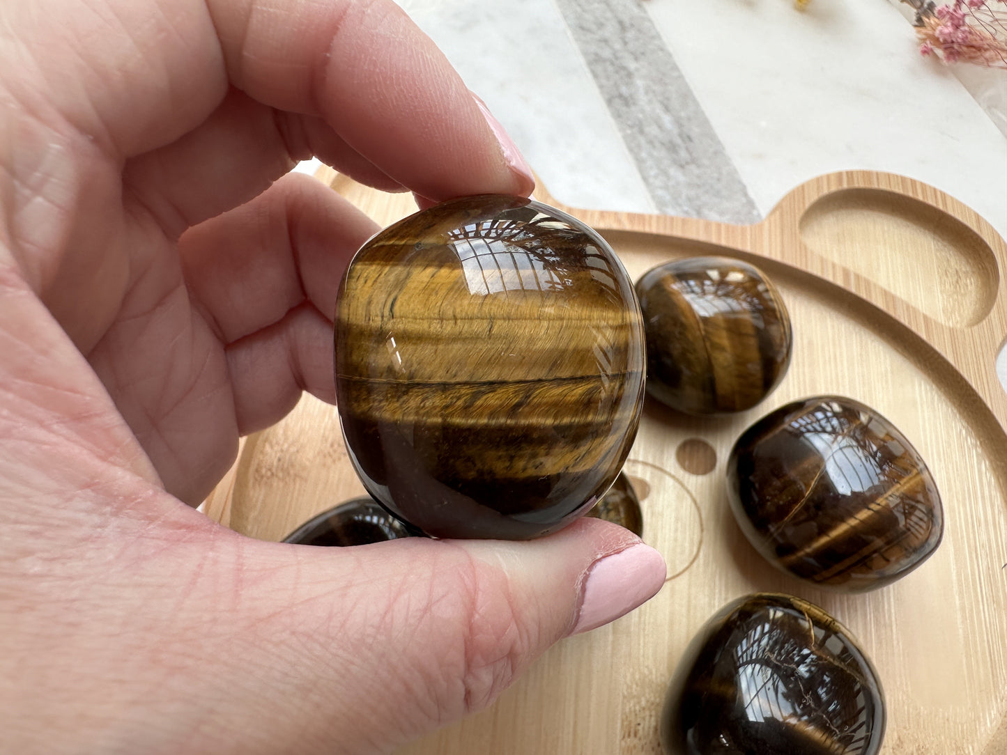 Yellow Tiger Eye Tumble