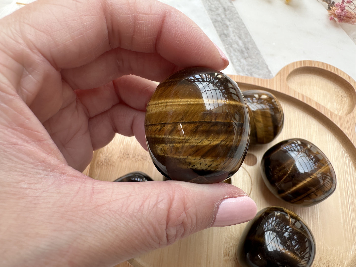 Yellow Tiger Eye Tumble