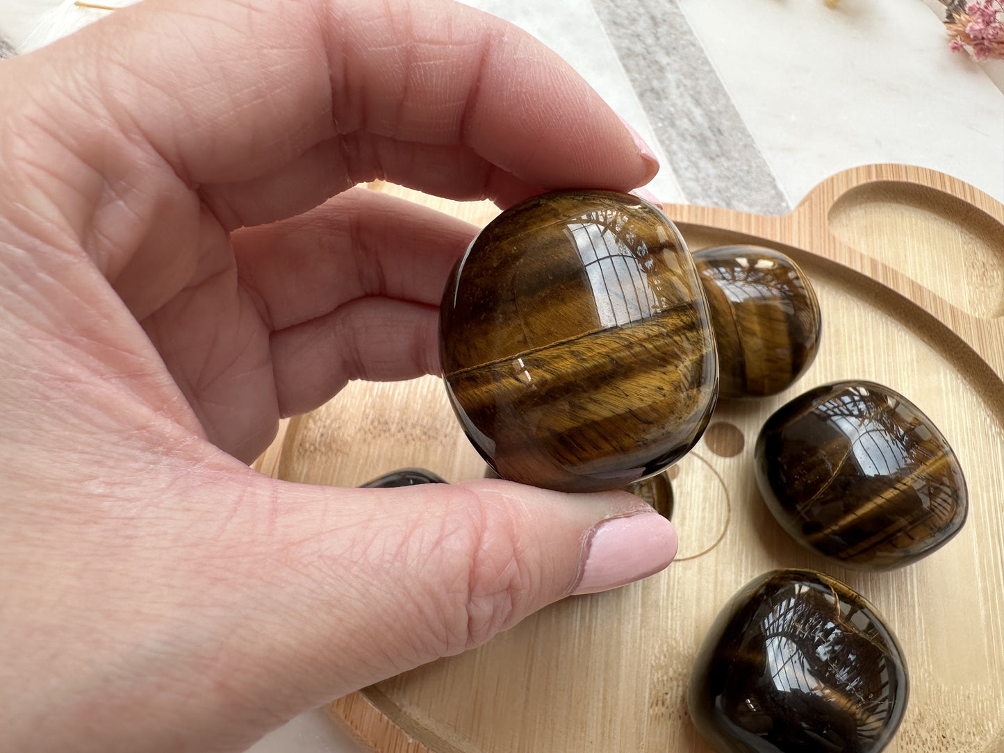 Yellow Tiger Eye Tumble