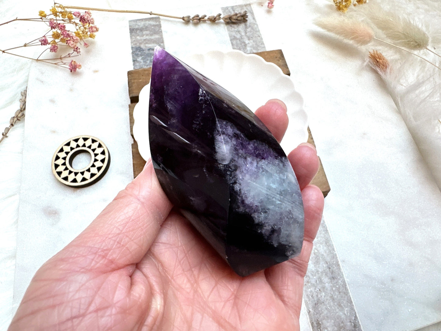 Watermelon Fluorite Flame