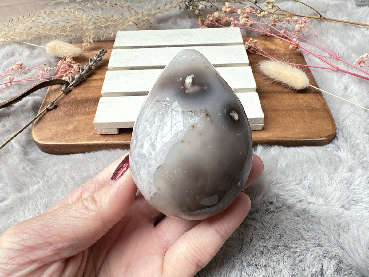 Agate Druzy Egg