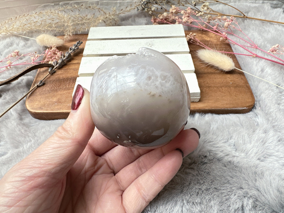 Agate Druzy Egg