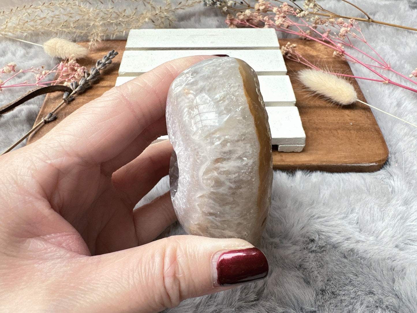 Agate Druzy Heart