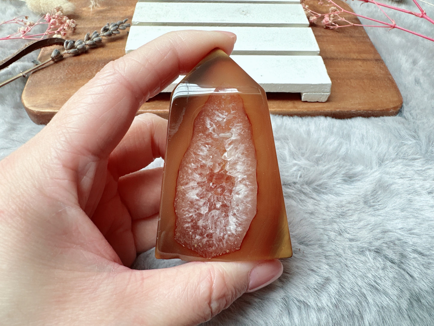 Small Agate Druzy Tower