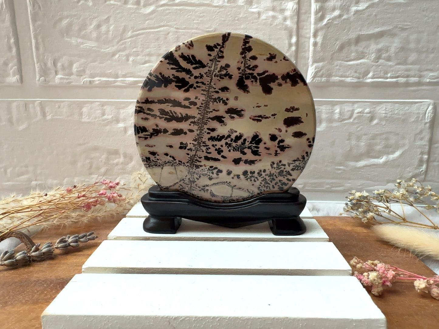 Picture Jasper Slab with Attached Stand