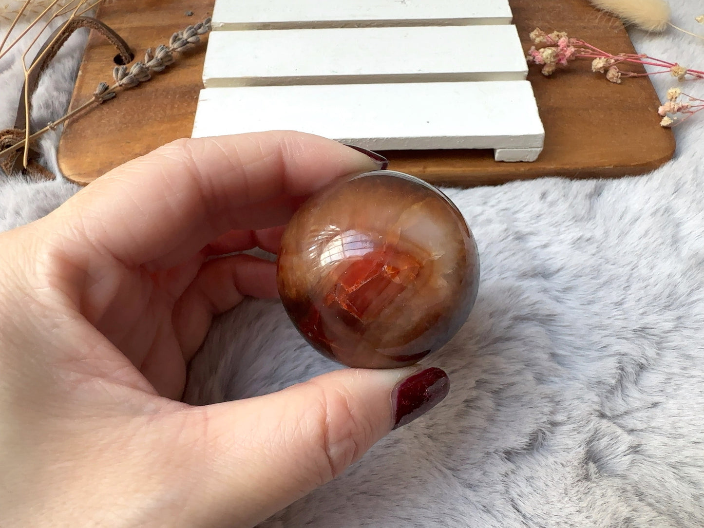 Small Carnelian Sphere (Imperfect)
