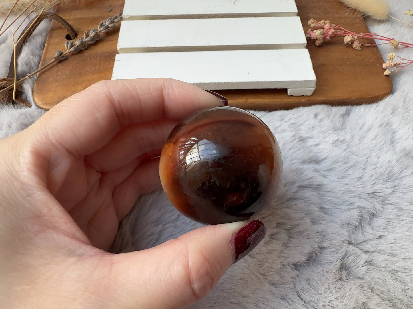 Small Carnelian Sphere (Imperfect)