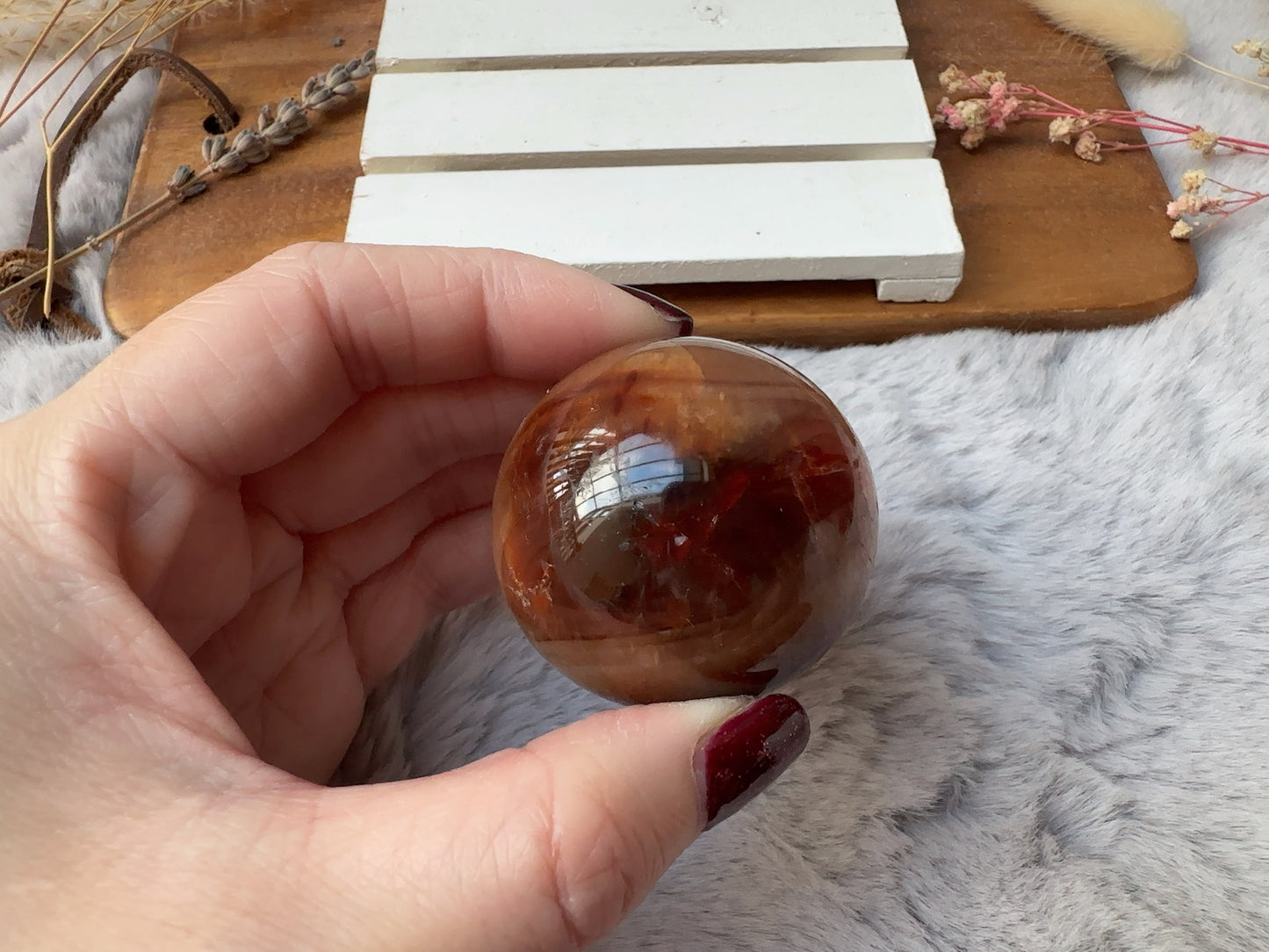 Small Carnelian Sphere (Imperfect)