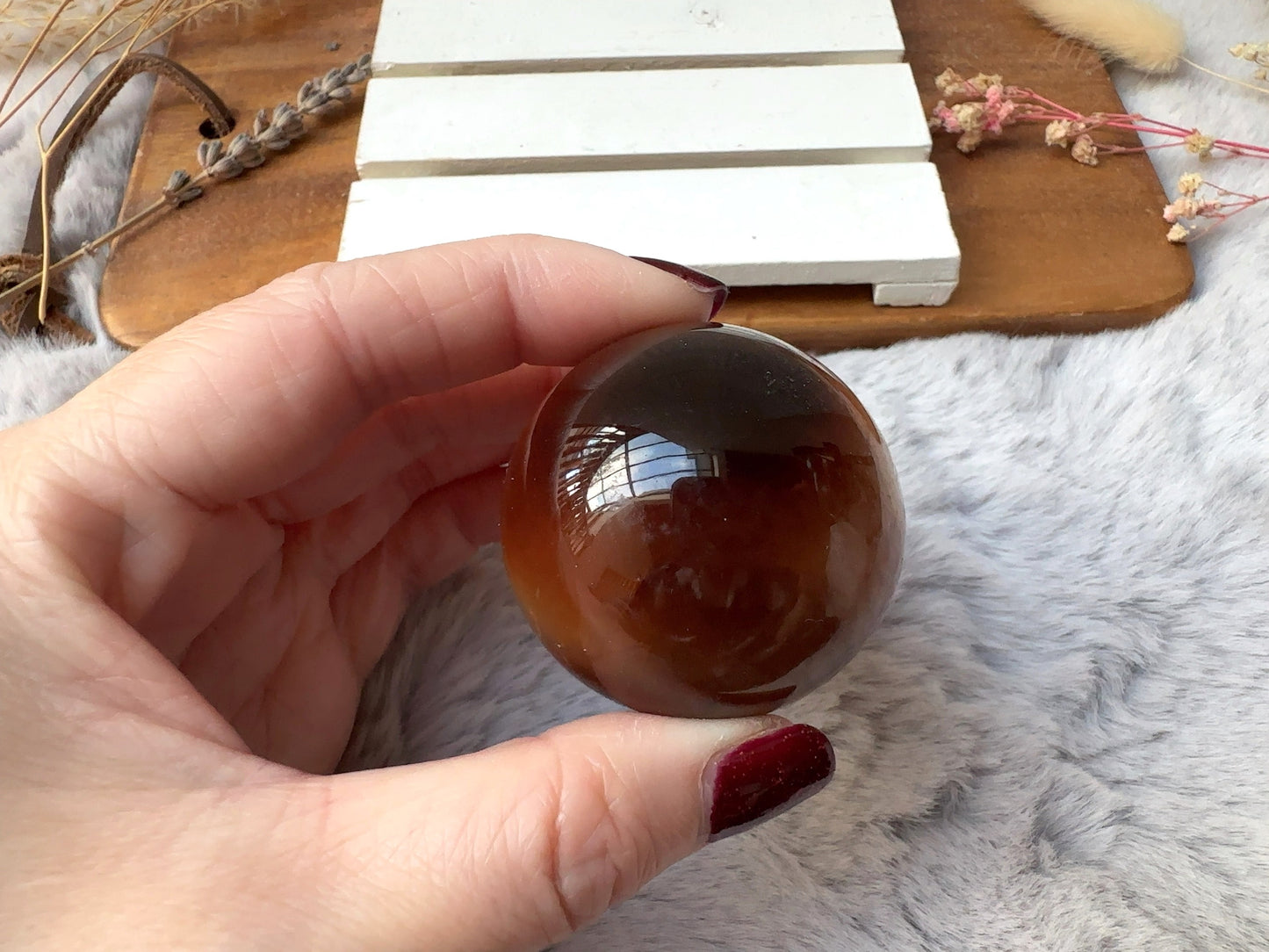 Small Carnelian Sphere (Imperfect)