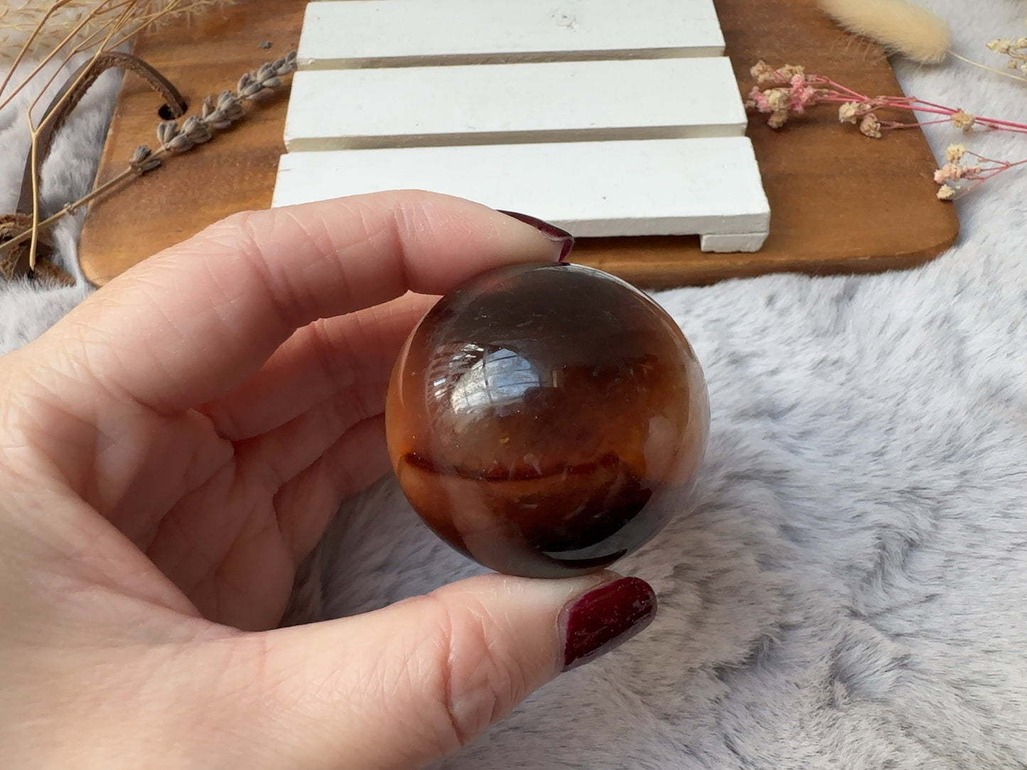 Small Carnelian Sphere (Imperfect)