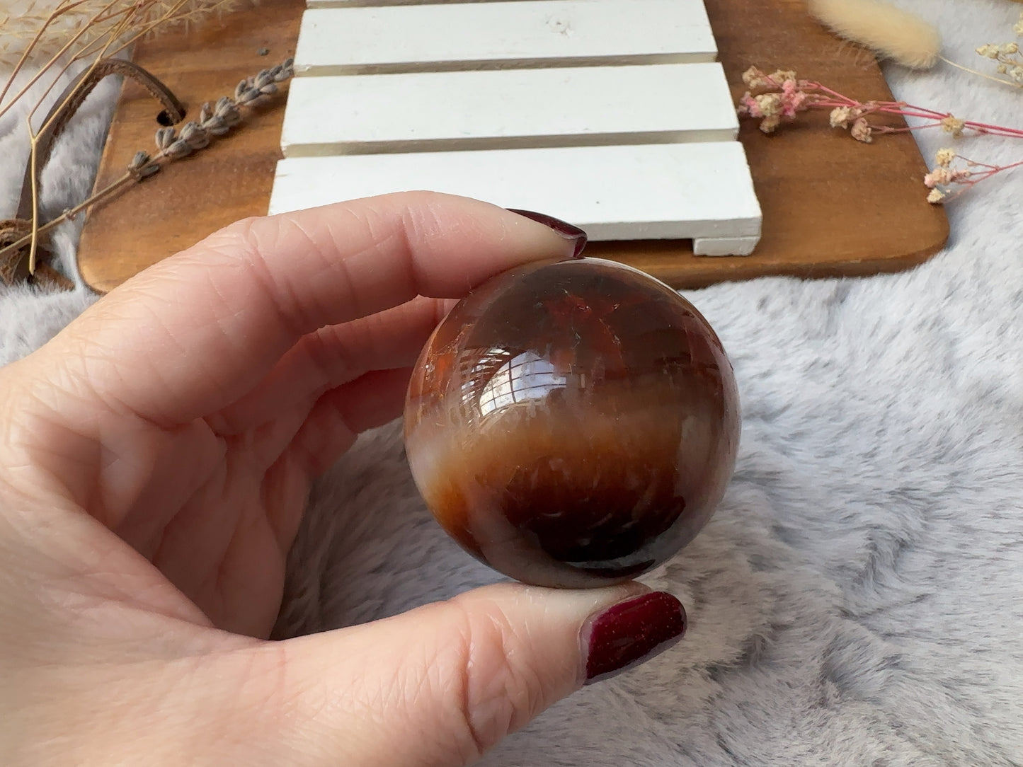 Small Carnelian Sphere (Imperfect)
