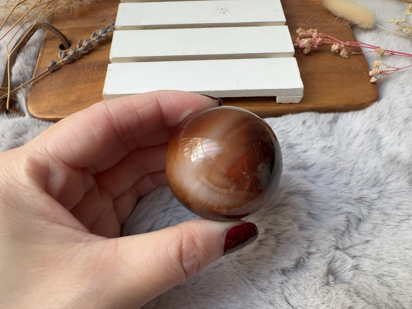 Small Carnelian Sphere (Imperfect)