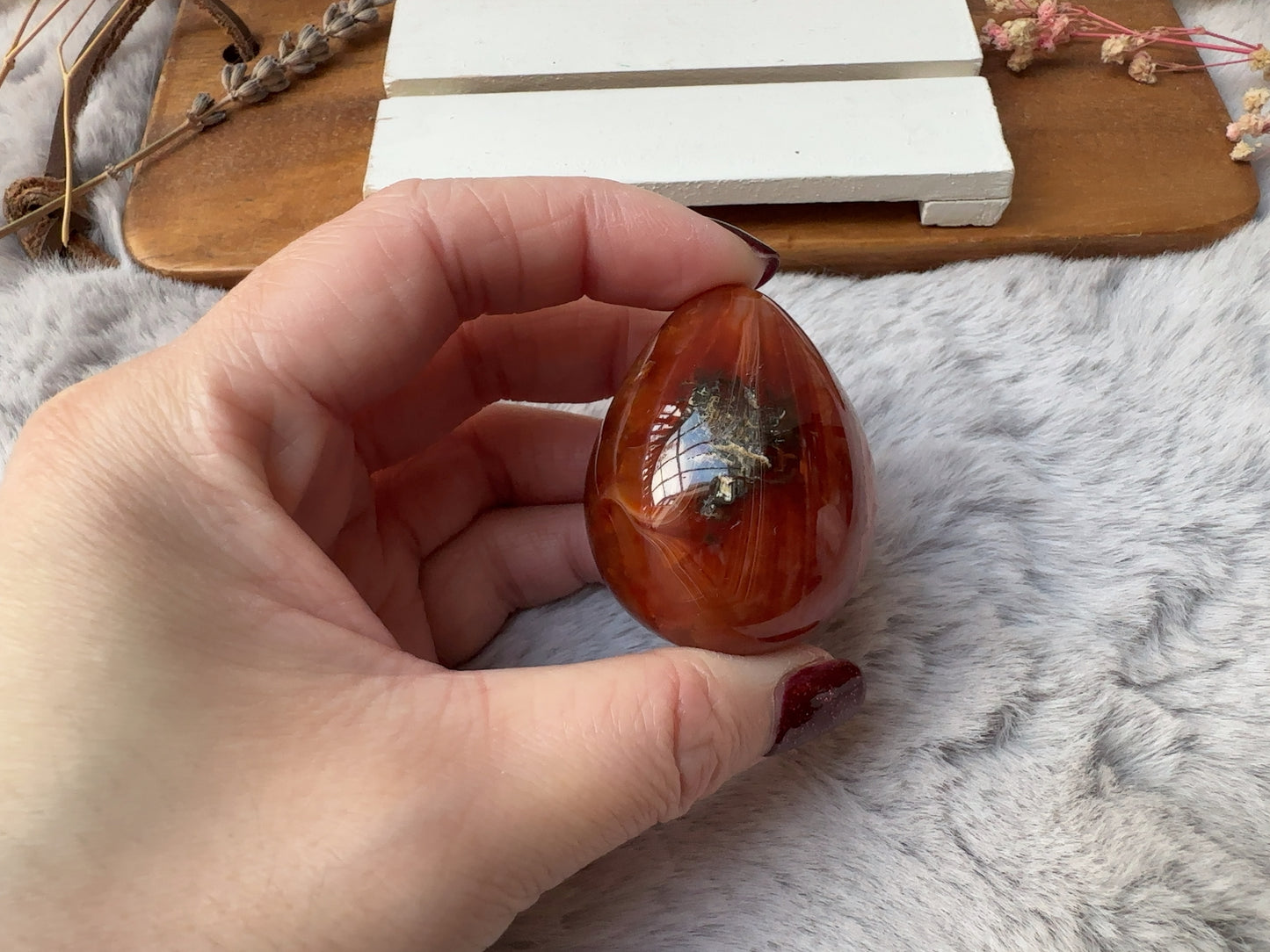 Small Carnelian Egg (Imperfect)