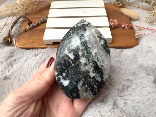 Moss Agate Flame/Free Form (Imperfect) - M2