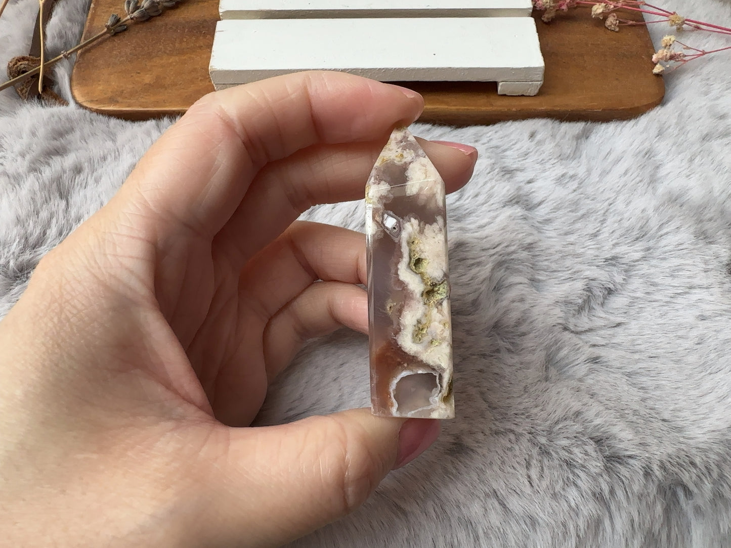 Extra Small Flower Agate Tower (Imperfect)