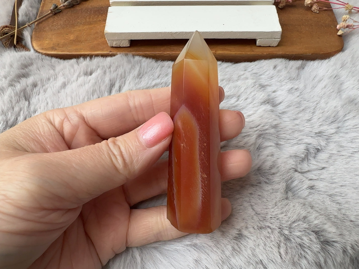 Small Banded Carnelian Tower (Imperfect) - C3