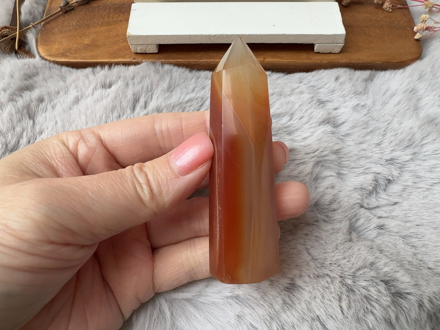 Small Banded Carnelian Tower (Imperfect) - C3