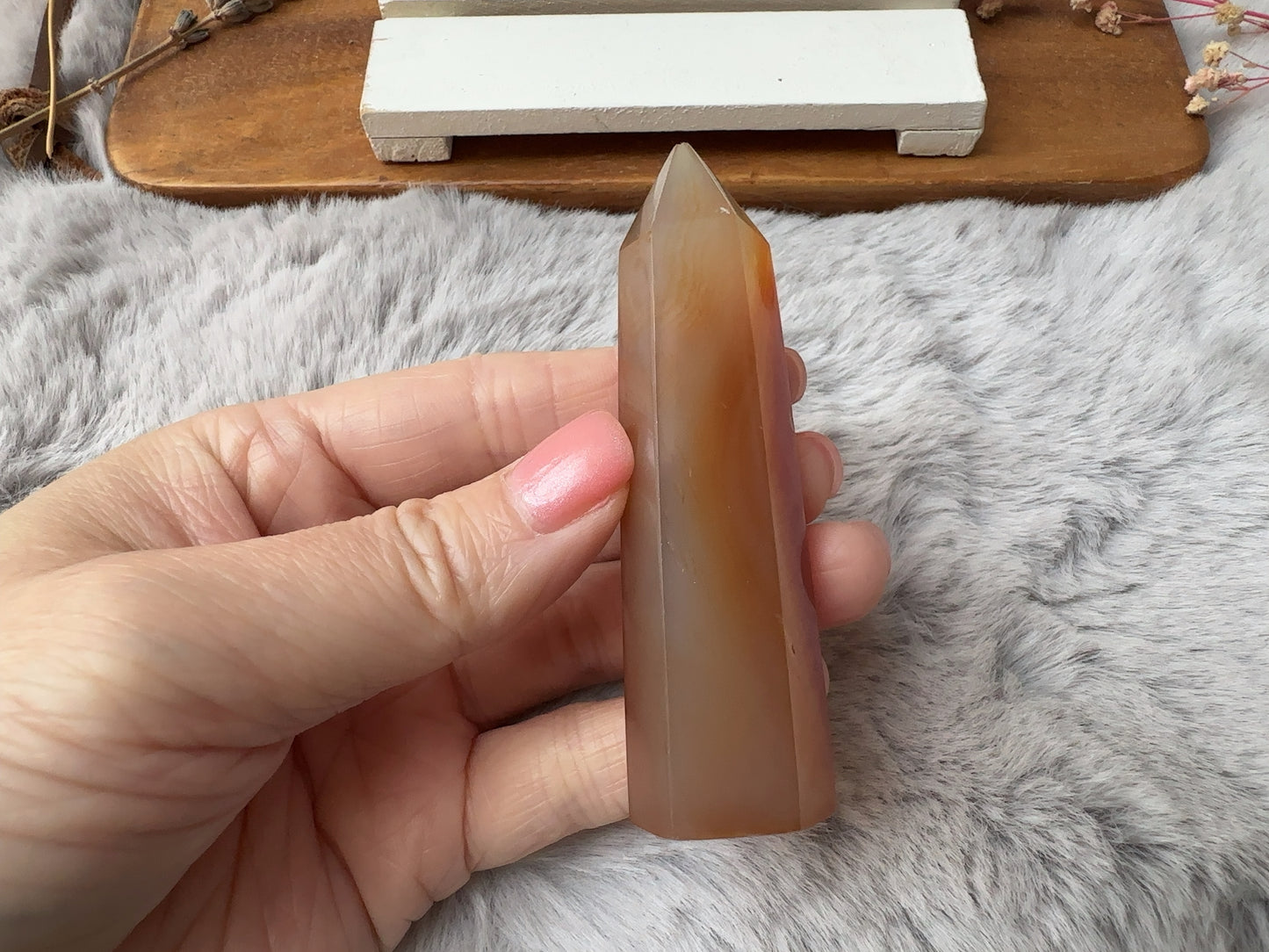 Small Banded Carnelian Tower (Imperfect) - C3