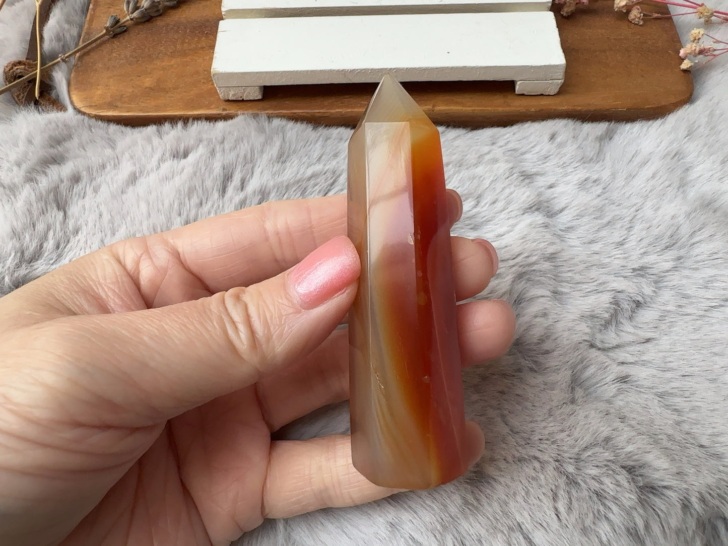 Small Banded Carnelian Tower (Imperfect) - C3