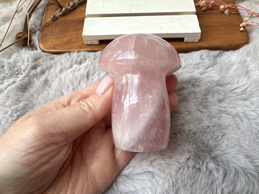 Rose Quartz Mushroom (Imperfect)