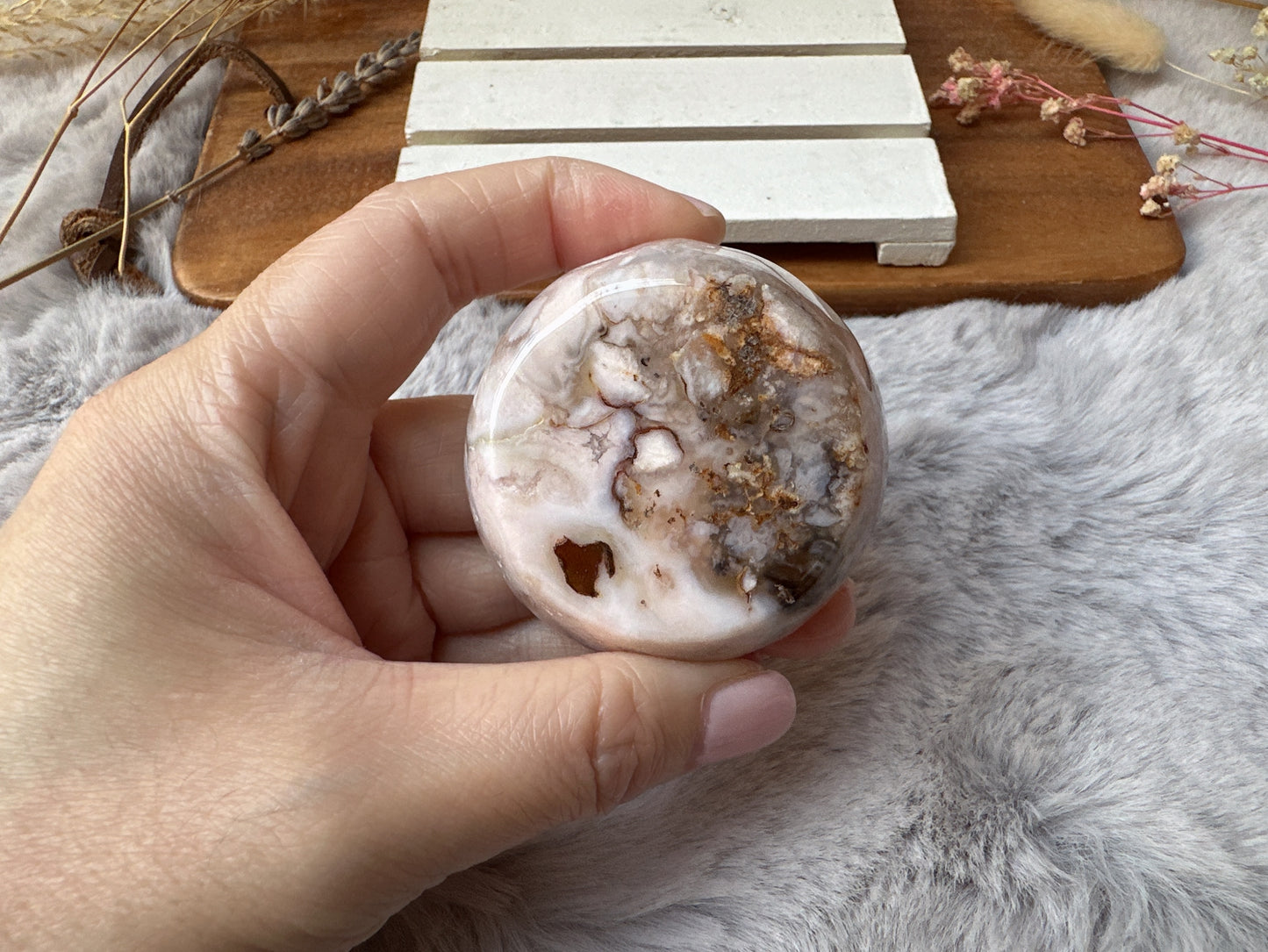 Mini Flower Agate Bowl/Dish