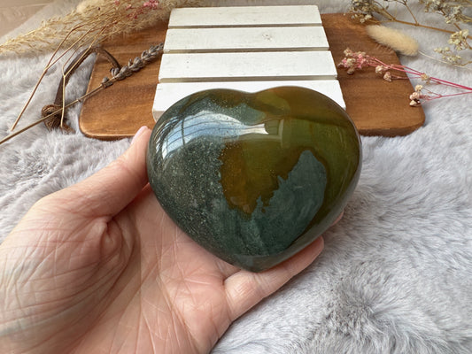 Ocean Jasper Heart