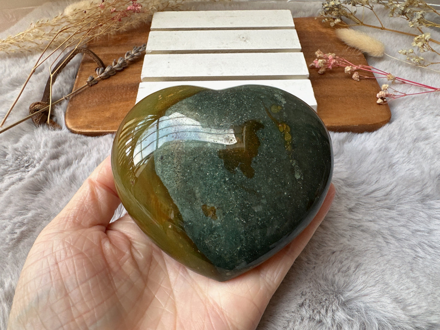Ocean Jasper Heart
