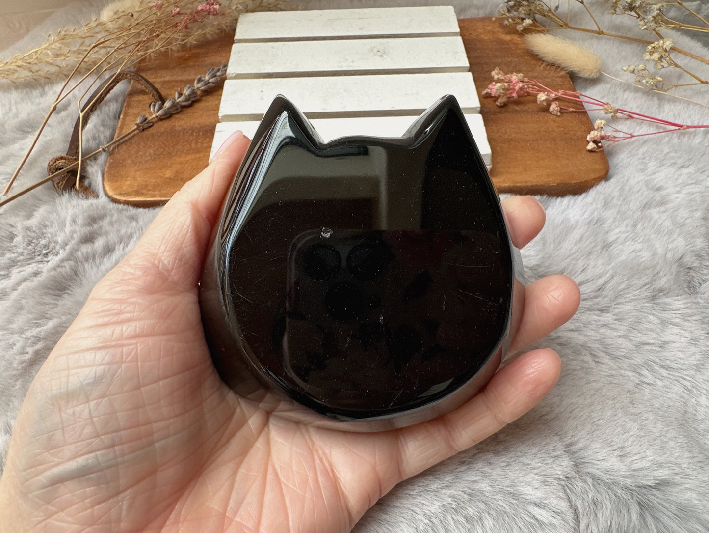 Small Black Obsidian Bowl/Dish