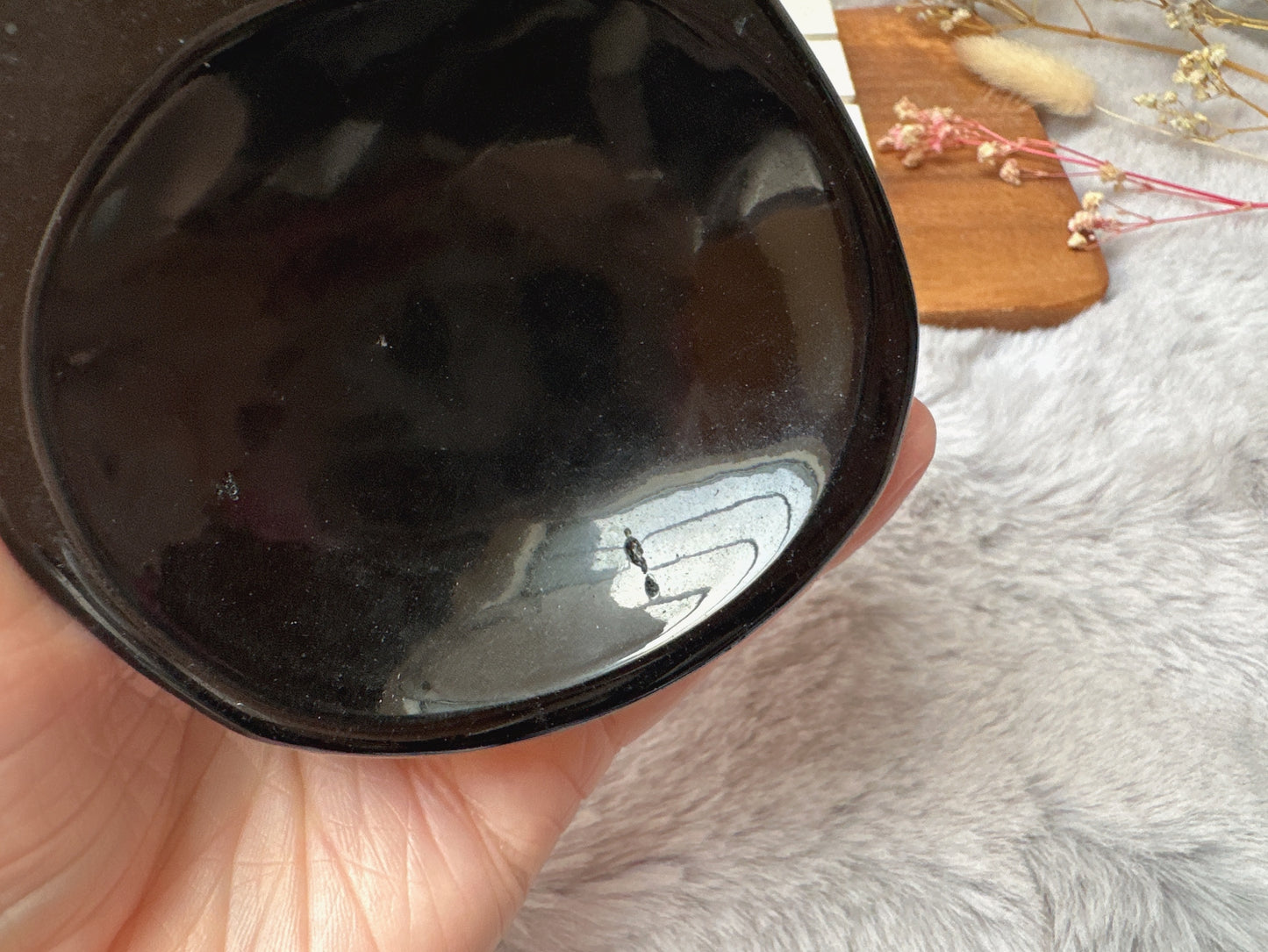 Small Black Obsidian Bowl/Dish