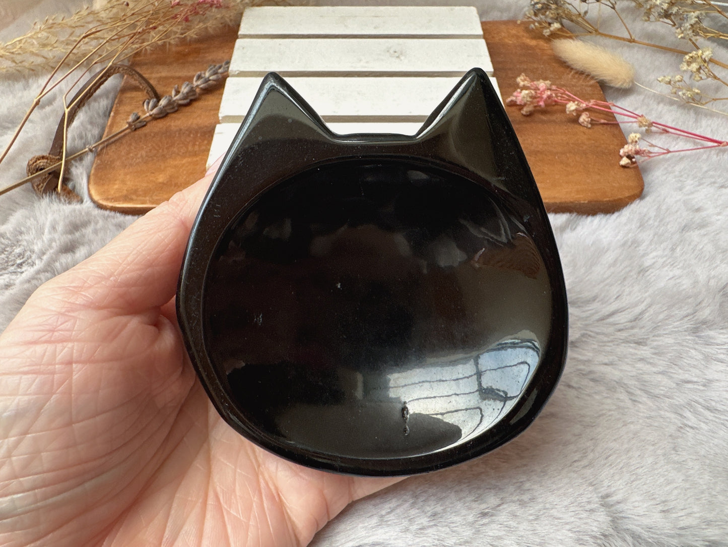Small Black Obsidian Bowl/Dish